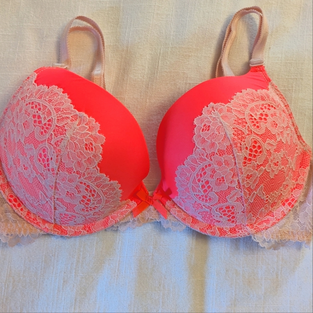 Coral Orange Dream Angels Victoria's Secret Bra